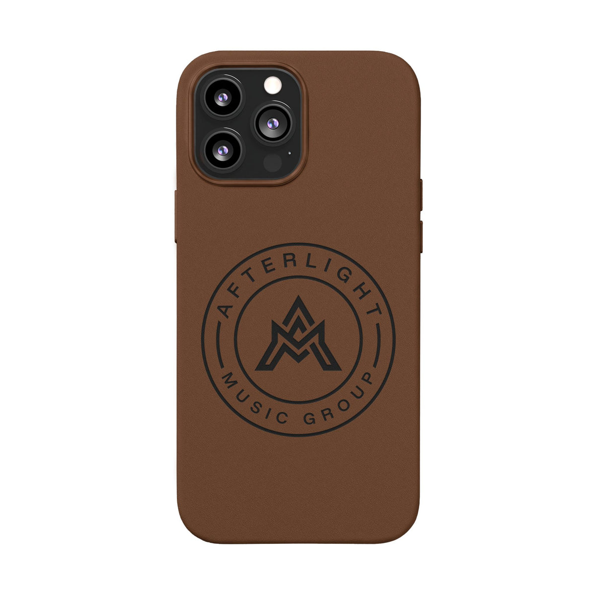 Custom Afterlight Leather iPhone Case w/ Engraved Logo