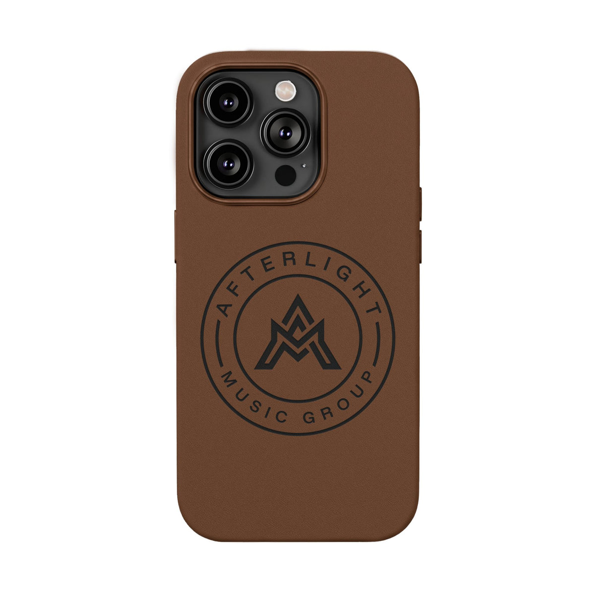 Custom Afterlight Leather iPhone Case w/ Engraved Logo