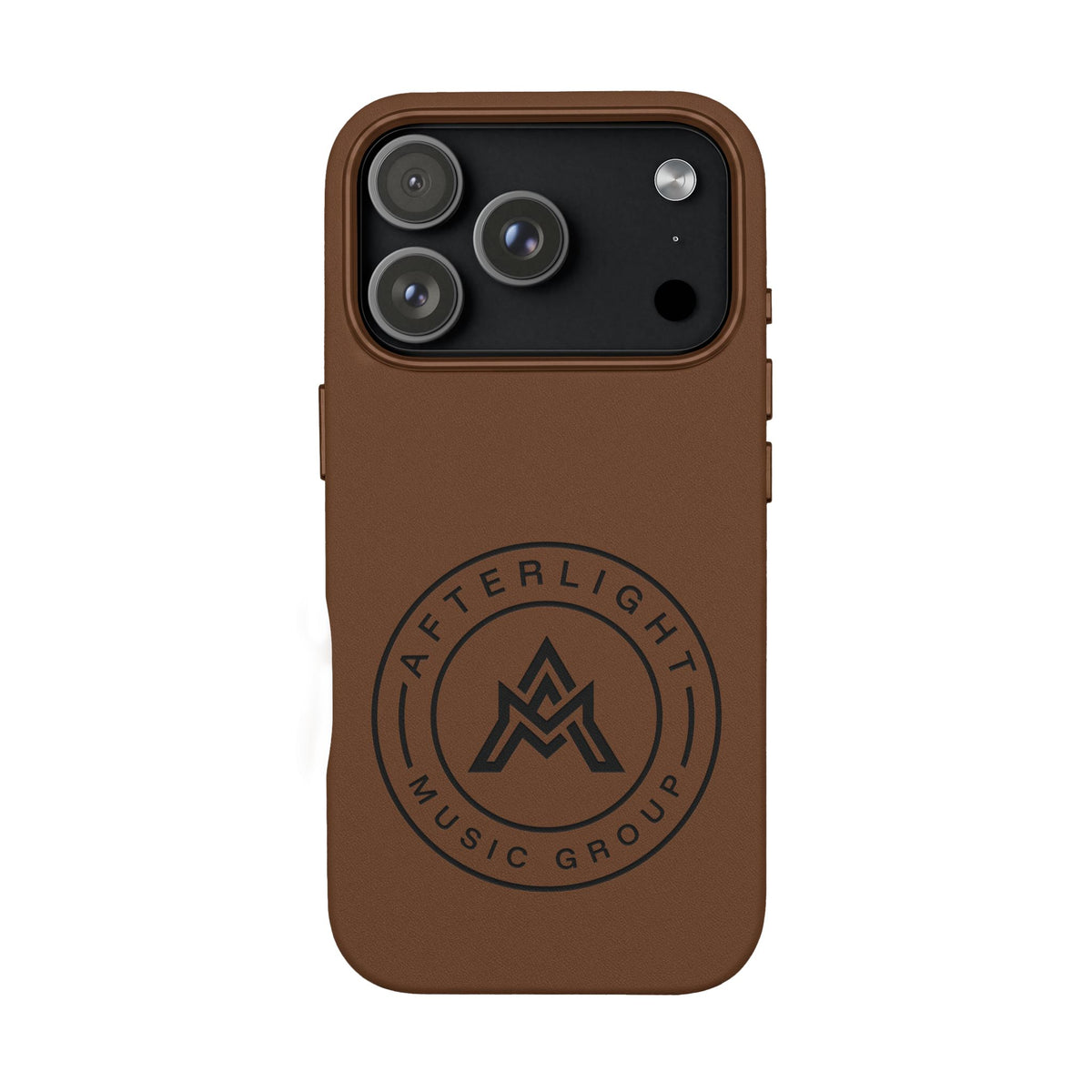 Custom Afterlight Leather iPhone Case w/ Engraved Logo