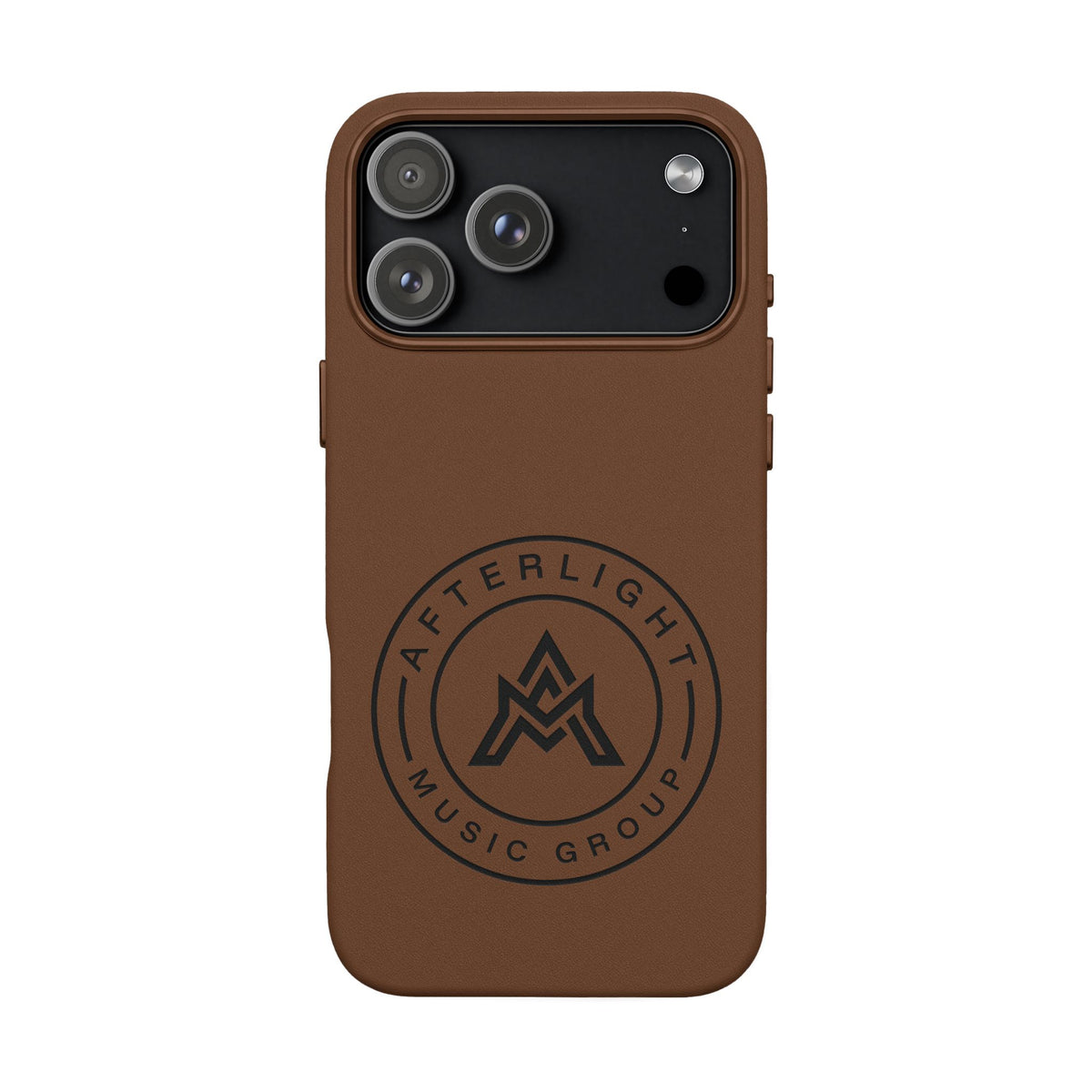 Custom Afterlight Leather iPhone Case w/ Engraved Logo
