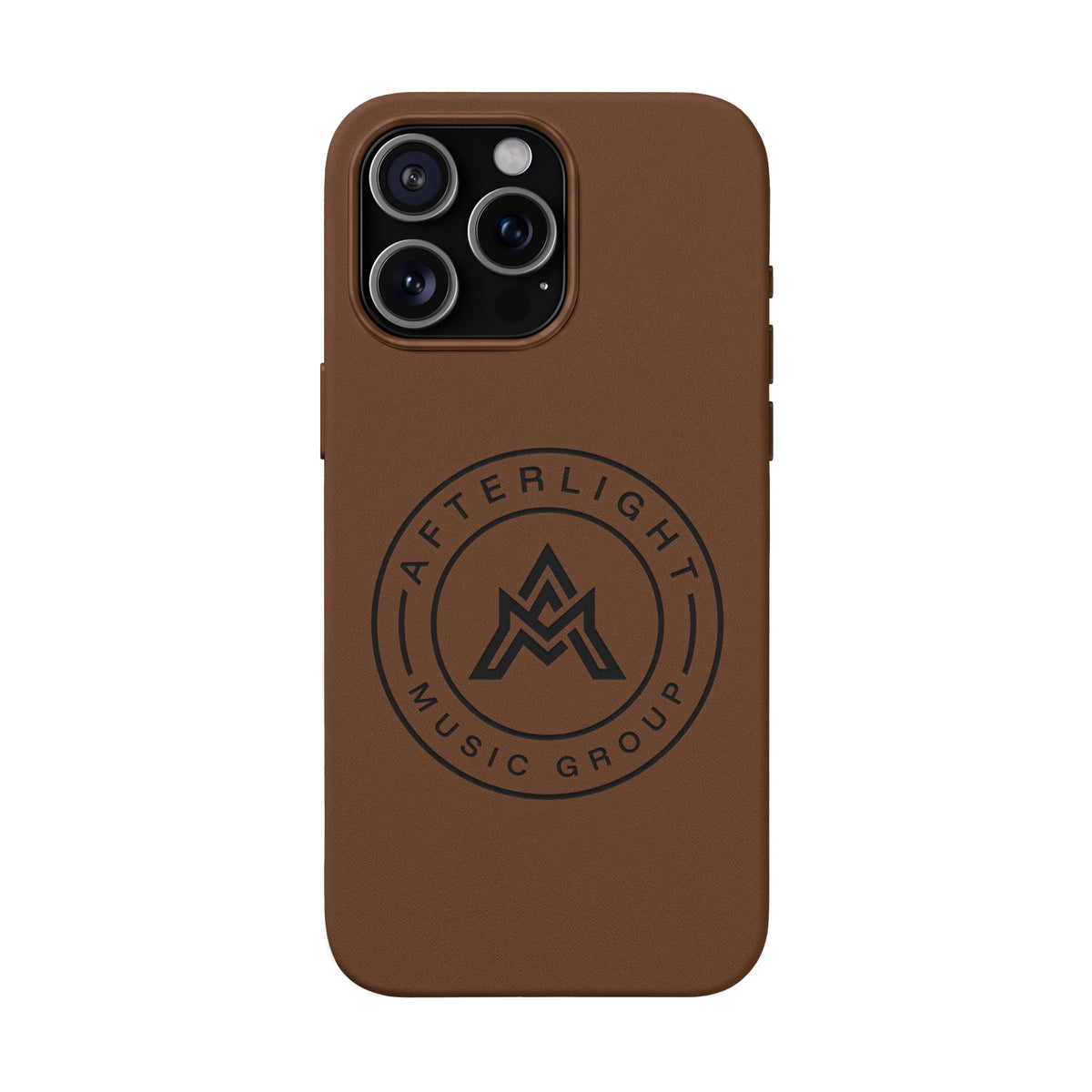 Custom Afterlight Leather iPhone Case w/ Engraved Logo