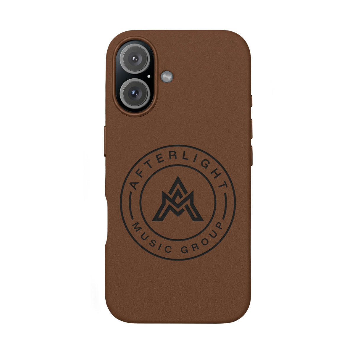 Custom Afterlight Leather iPhone Case w/ Engraved Logo