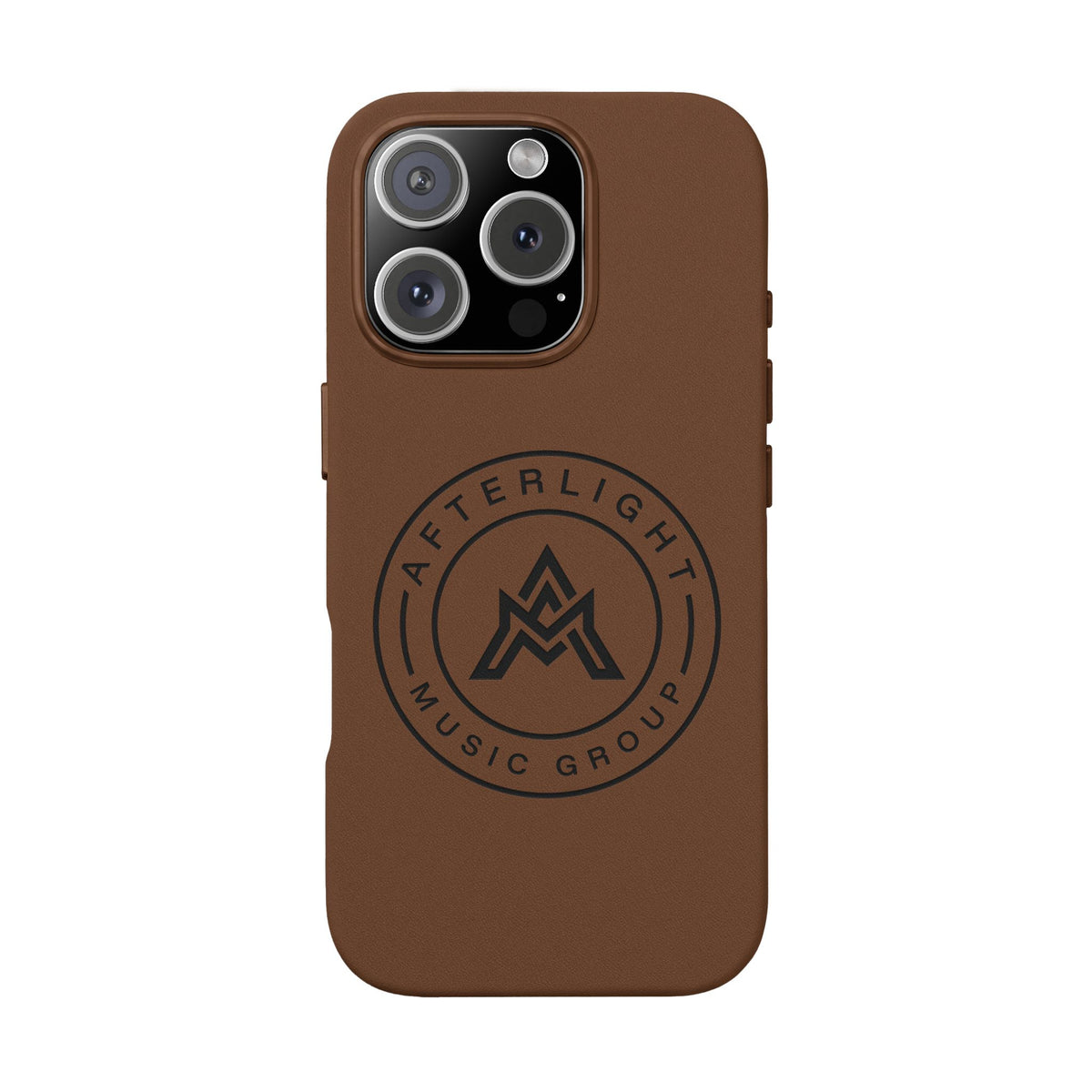 Custom Afterlight Leather iPhone Case w/ Engraved Logo