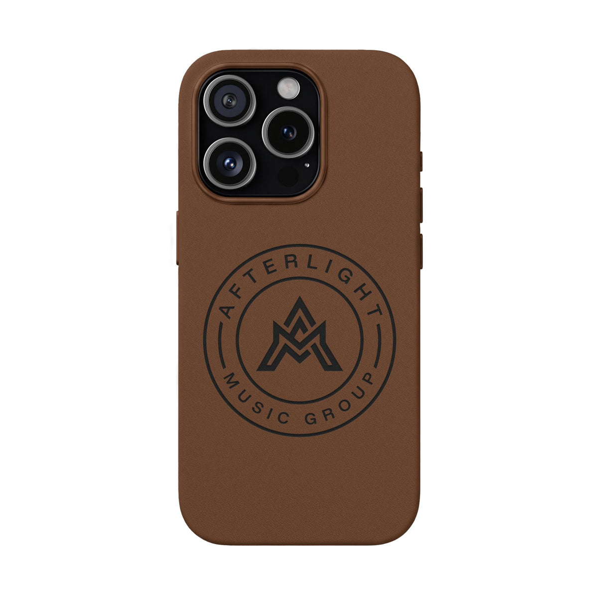 Custom Afterlight Leather iPhone Case w/ Engraved Logo