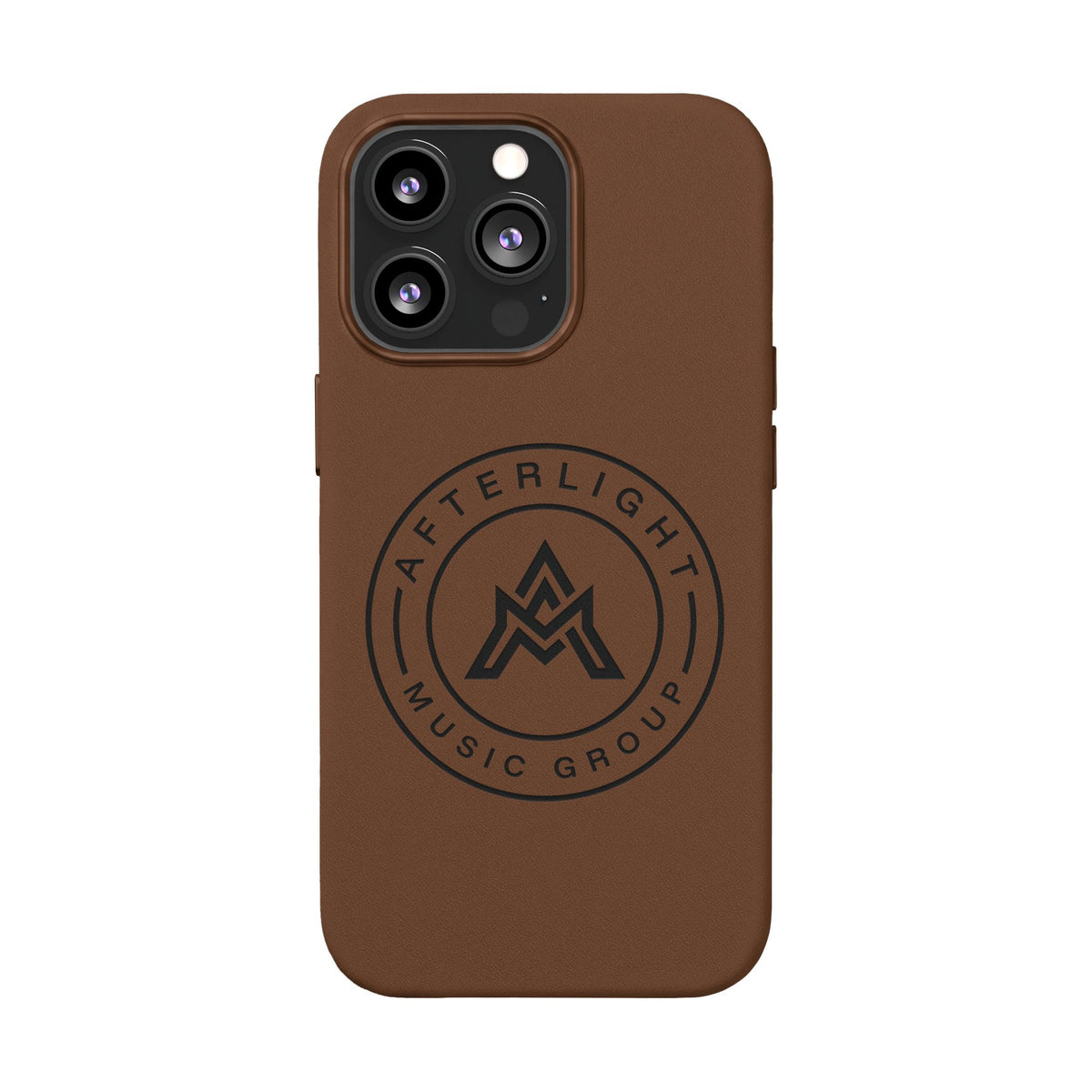 Custom Afterlight Leather iPhone Case w/ Engraved Logo