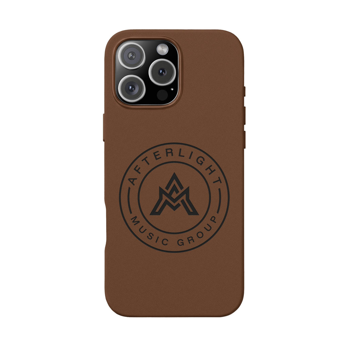 Custom Afterlight Leather iPhone Case w/ Engraved Logo